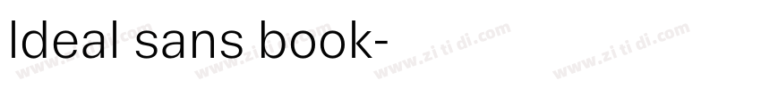 ldeal sans book字体转换